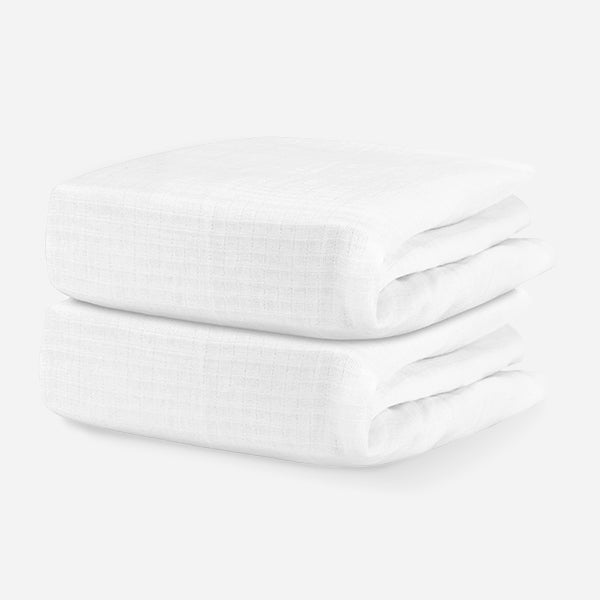 Breathable Organic Mini Crib Sheets (2 Pack, Fits SlumberTot)