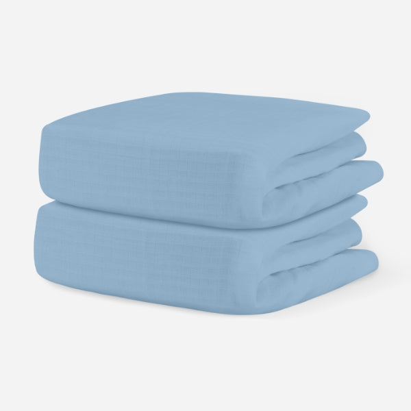 Breathable Organic Mini Crib Sheets (2 Pack, Fits SlumberTot)