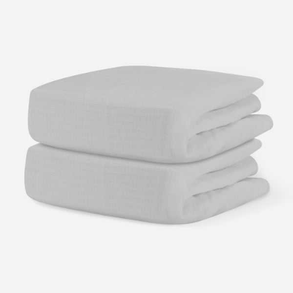 Breathable Organic Mini Crib Sheets (2 Pack, Fits SlumberTot)