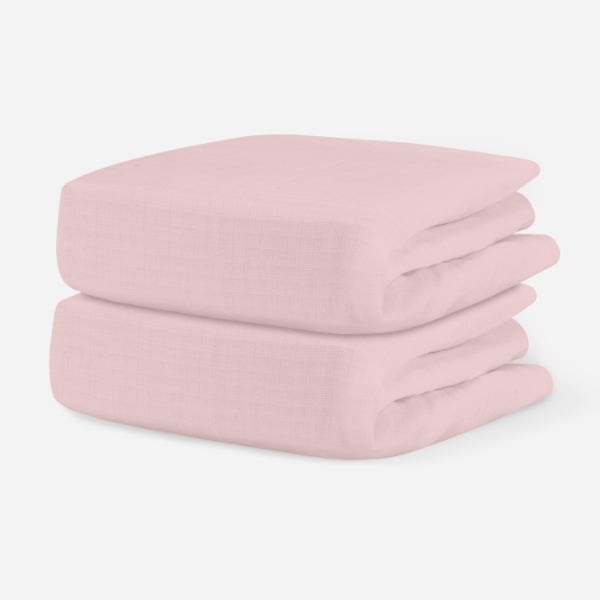 Breathable Organic Mini Crib Sheets (2 Pack, Fits SlumberTot)