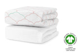 Breathable Organic Mini Crib Sheets (2 Pack, Fits SlumberTot)