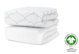 Breathable Organic Mini Crib Sheets (2 Pack, Fits SlumberTot)