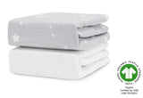 Breathable Organic Mini Crib Sheets (2 Pack, Fits SlumberTot)