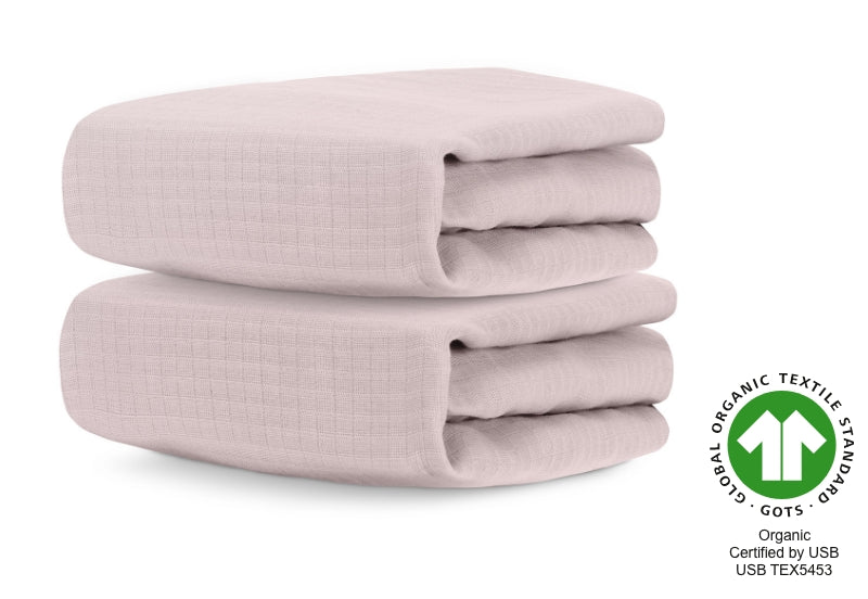 Breathable Organic Mini Crib Sheets (2 Pack, Fits SlumberTot)