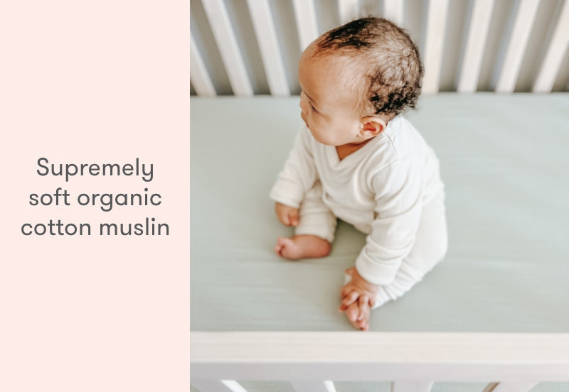 Breathable Organic Mini Crib Sheets (2 Pack, Fits SlumberTot)