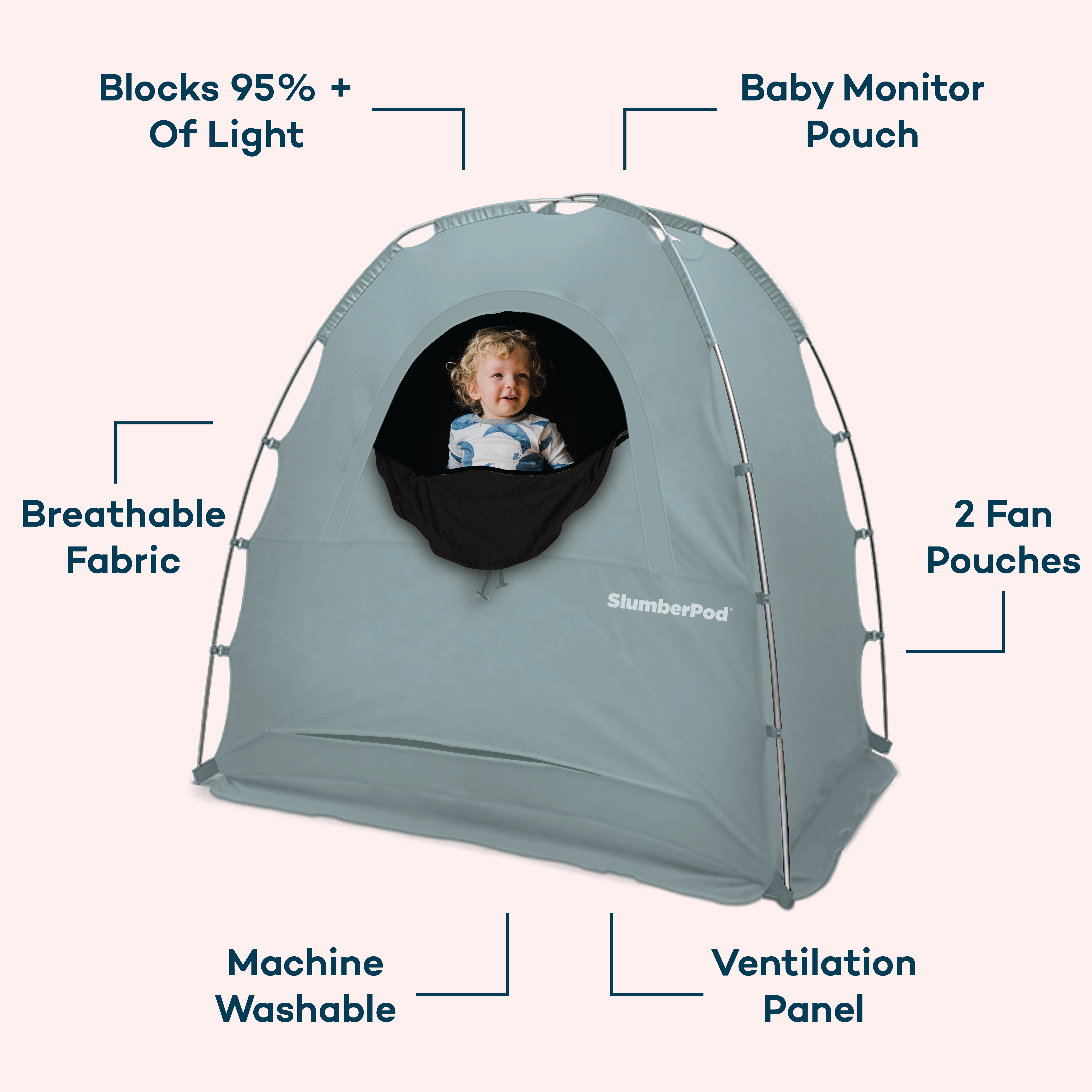 SlumberPod with Fan (Slate Blue Nordstrom Exclusive)