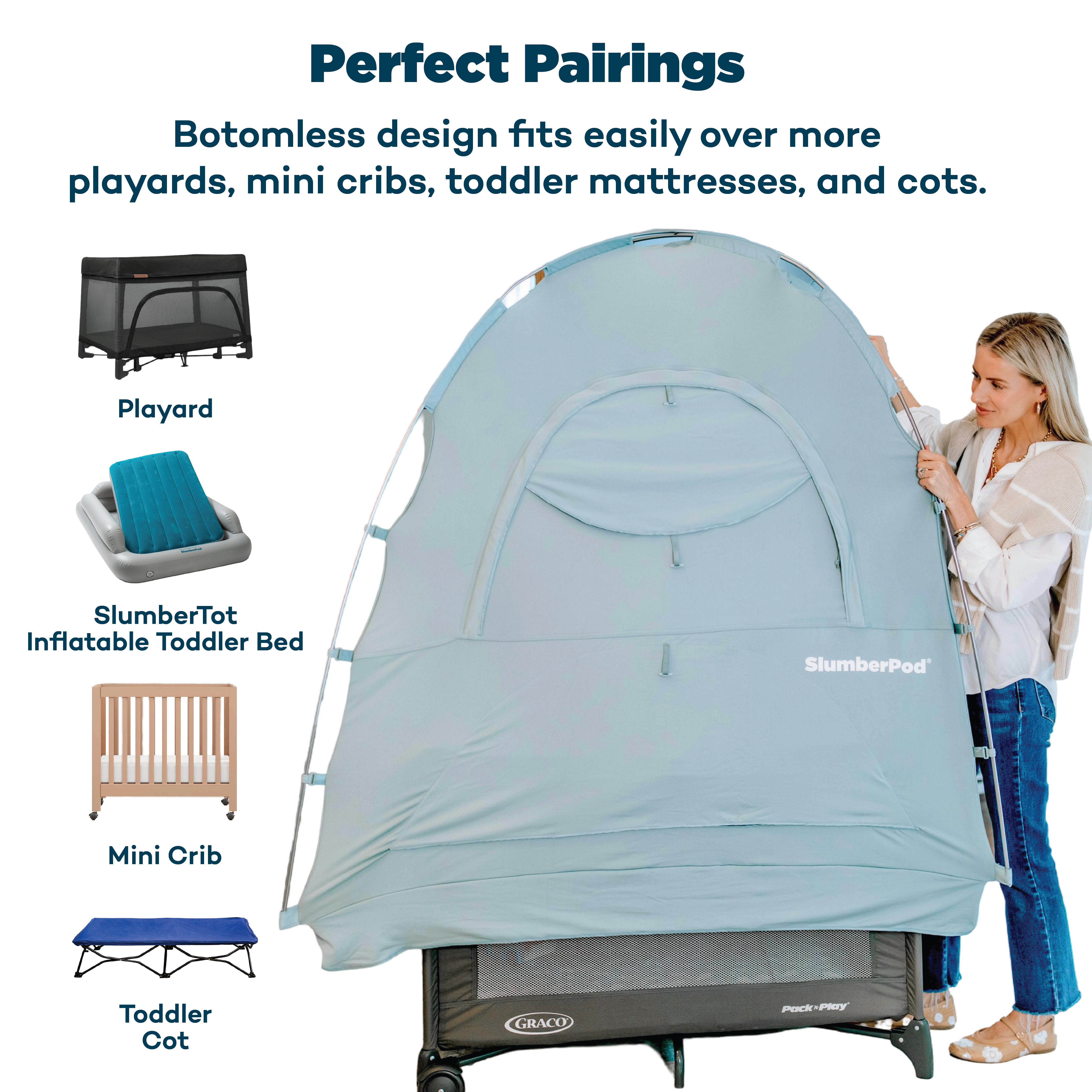 SlumberPod with Fan (Slate Blue Nordstrom Exclusive)