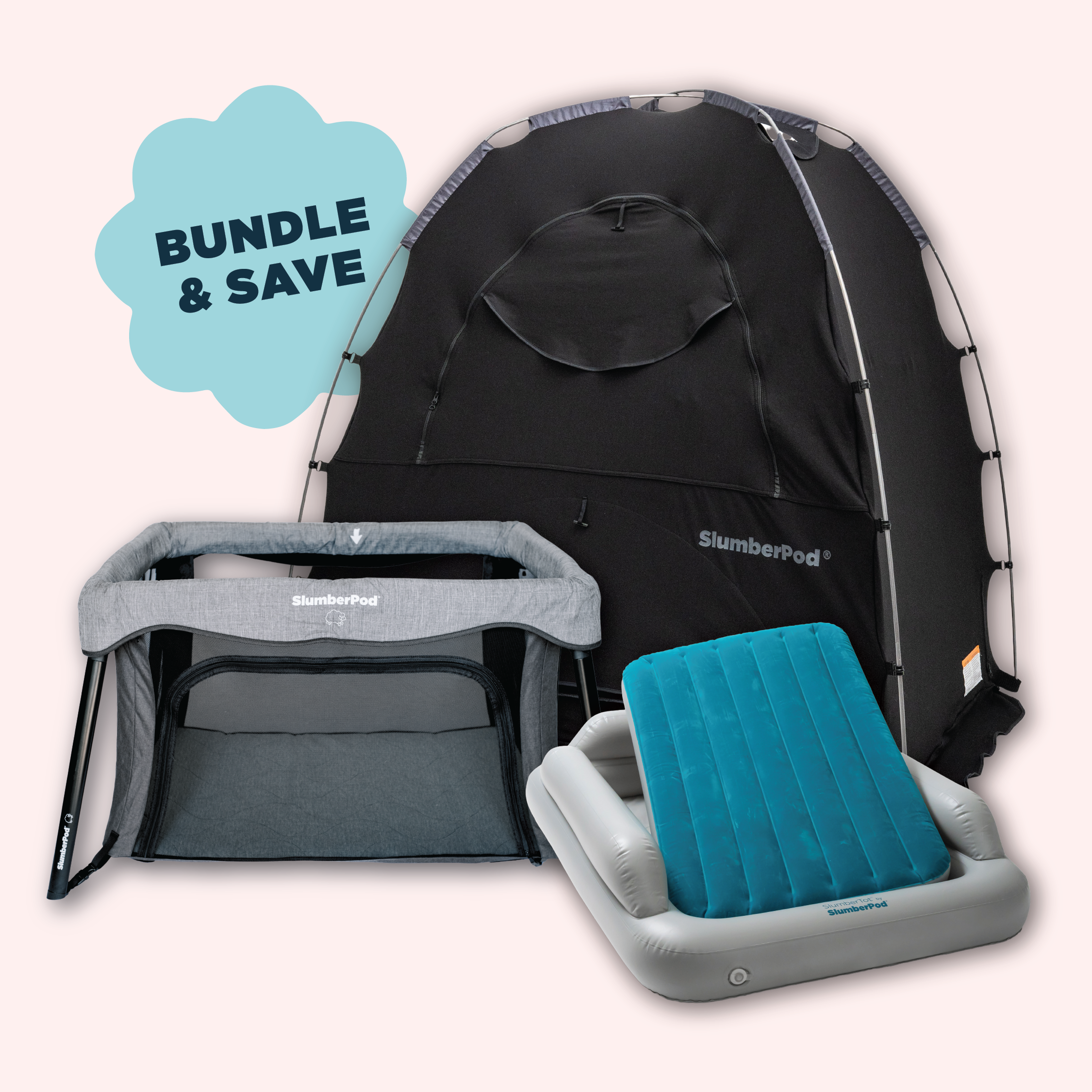 All Stages Sleep Bundle Travel Crib and Toddler Bed – SlumberPod