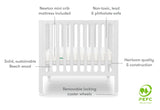 Newton Galileo Mini Crib with Newton Mattress