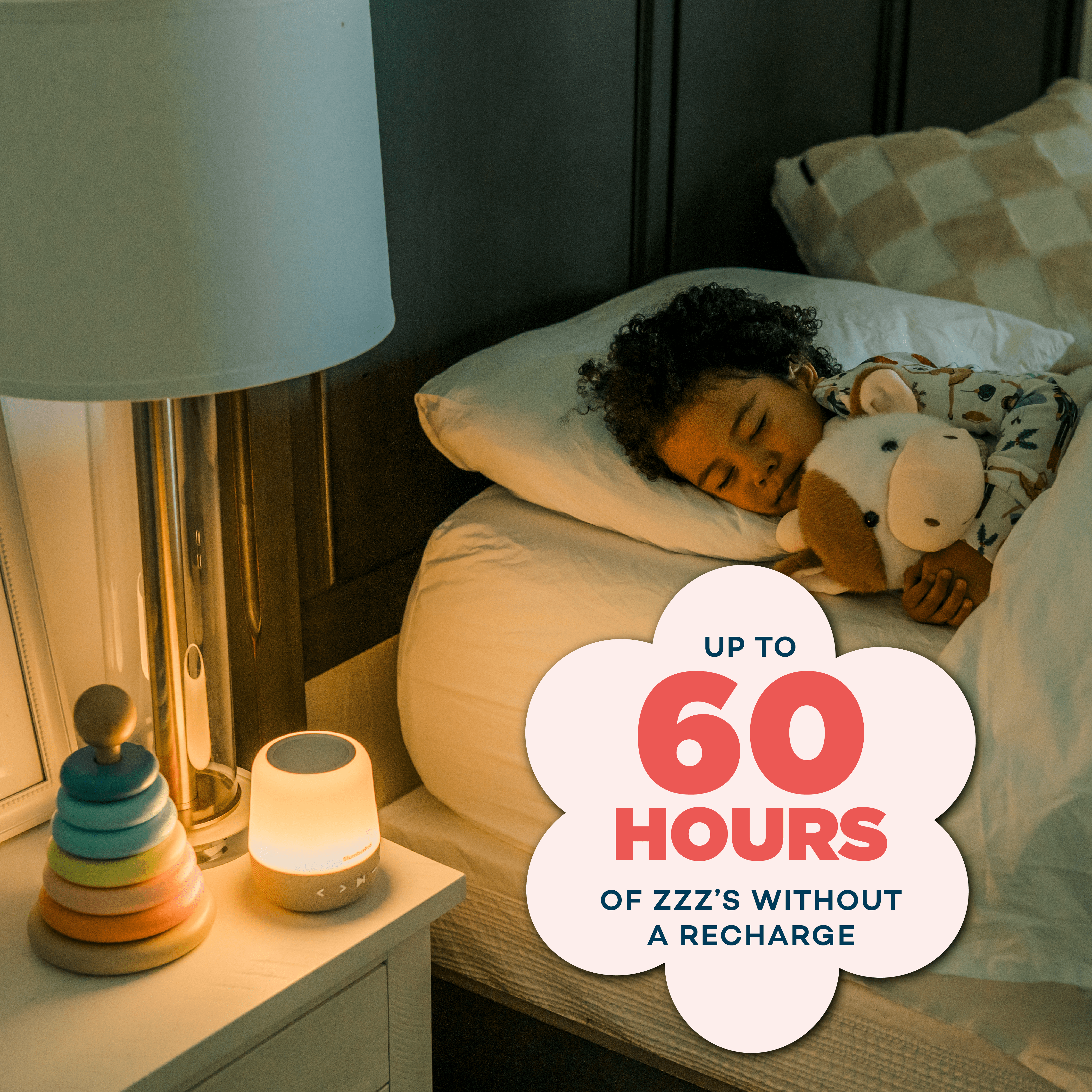 SlumberCalm 2-in-1 Sound Machine & Night Light