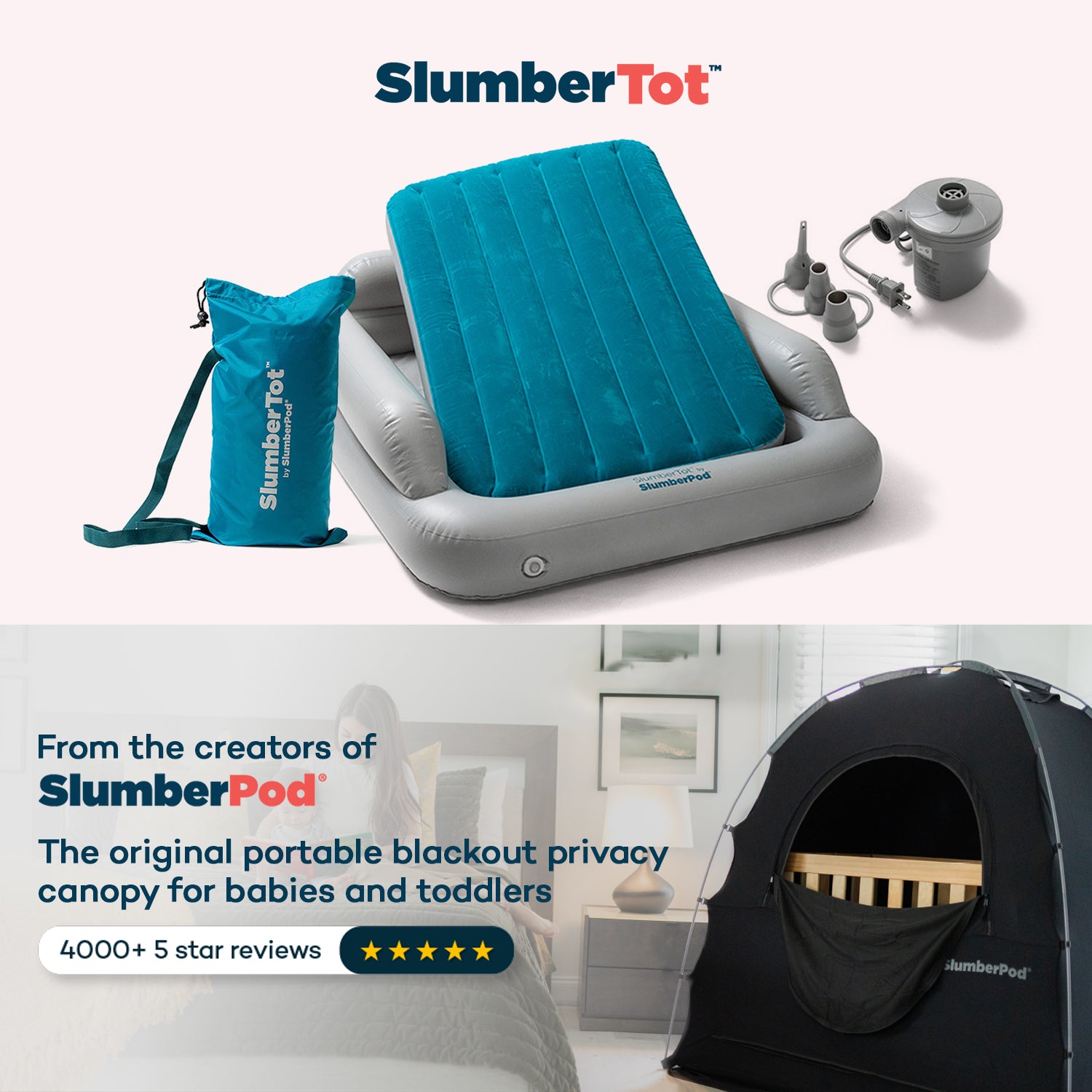 SlumberTot Inflatable Toddler Bed